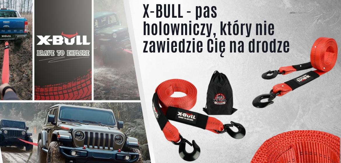 X-BULL 50 mm x 6 m - pas holowniczy, który nie zawiedzie Cię na drodze