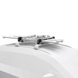 Bagażnik na narty Thule SnowPack Extender Silver aluminium 5 par nart 2 deski
