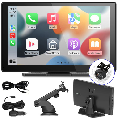 Tablet do samochodu CarPlay Nexadio CP200 bezprzewodowy 9'' kamera cofania