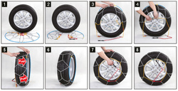 Łańcuchy śniegowe AZILO KNS-90 9 mm TUV GS O-NORM / FERIE2026