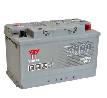 Akumulator Yuasa YBX5115 90Ah 800A P+ 12V