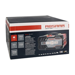 Prostownik ABSAAR 12A 6V/12V z funkcją rozruchu 75A
