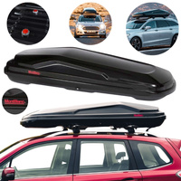 Boks dachowy Mont Blanc Altitude 350 337L dwustronne otwieranie 75 kg czarny połysk