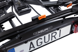Aguri Active Bike PRO 3 Black Bagażnik rowerowy na hak do przewozu 3 rowerów
