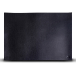 Elegancka mata na biurko podkładka pod myszkę ze skóry Baltan XL 70x50 cm czarna