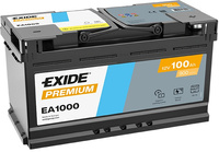 Akumulator Exide EA1000 100Ah 900A  P+ 12V