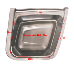 MFT BACKBOX SILVER - boczne wkładki wydłużające box 50786