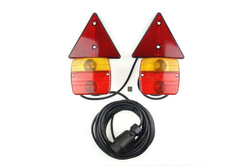 Lampy tylne do przyczepy montowane na magnes AMIO