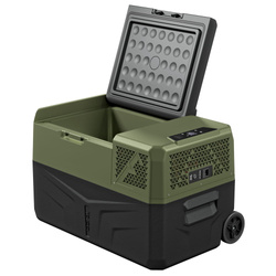 Lodówka turystyczna z kompresorem Yolco BCX30 GREEN 28L + bateria modułowa +kostki lodu