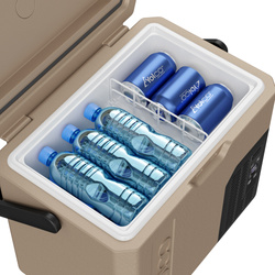 Lodówka turystyczna z kompresorem Yolco ET18 SAND 17L Bluetooth 5.0 + bateria modułowa