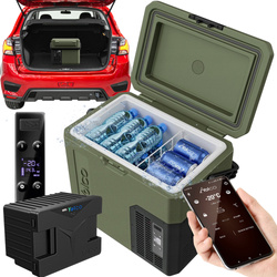 Lodówka turystyczna z kompresorem Yolco ET18 GREEN 17L Bluetooth 5.0 + bateria modułowa