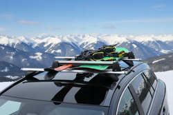 Bagażnik na narty AMOS Ski Lock 5 Silver aluminium 5 pary nart 4 deski / FERIE2026