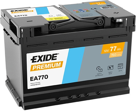 Akumulator Exide EA770 77Ah 760A P+ 12V