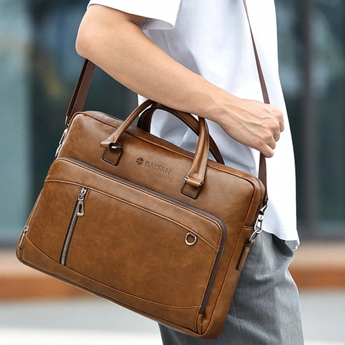 Klasyczna biznesowa torba męska na laptopa 15,6'' cala z Eco Skóry Baltan Office brązowa pol_pl_Klasyczna-biznesowa-torba-meska-na-laptopa-15-6-cala-z-Eco-Skory-Baltan-Office-brazowa-49853_4