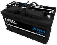 Akumulator Moll MX84100 100Ah 850A P+