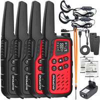 ZESTAW Krótkofalówka Walkie-talkie Baofeng BF-25E Black + Red PMR podkanały