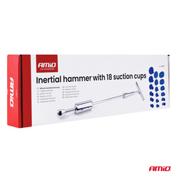 Młotek bezwładnościowy do wgnieceń karoserii z 18 grzybkami PDR AMIO-04597
