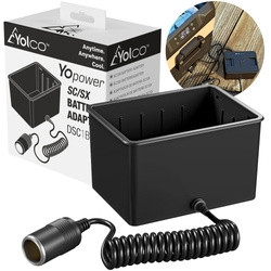 Lodówka turystyczna z kompresorem Yolco KX30 Sand 25L 12V 24V 240V + adapter baterii modułowej Yolco SC/SX