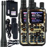 2x Krótkofalówka Radiotelefon Walkie-talkie VHF UHF PASMO LOT Baofeng UV-5R EU MINI CAMO