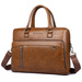 Klasyczna biznesowa torba męska na laptopa 15,6'' cala z Eco Skóry Baltan Office brązowa