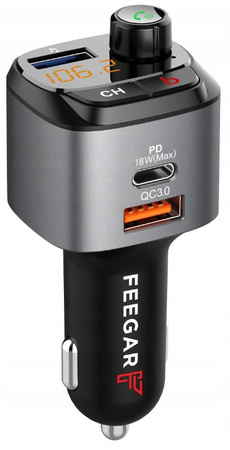 Transmiter samochodowy FM Feegar Q100 Pro