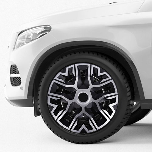 Kołpaki 16 NRM THE BEST BICOLOR silver/black 4 szt. 16 cali