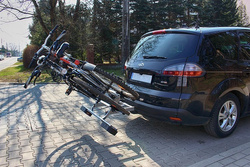 AMOS GIRO 2 Black Bagażnik rowerowy na hak platforma rowerowa na 2 rowery do 75KG - 13PIN