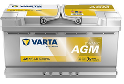 Akumulator Varta AGM 595901085 95Ah 850A P+ 12V