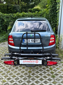 Spinder LX2 LED Bagażnik uchwyt rowerowy na hak na 2 rowery składany 13-PIN