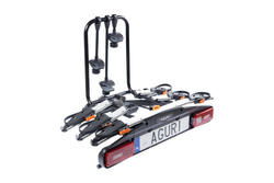 Aguri Active Bike PRO 3+1 Silver Bagażnik rowerowy na hak do przewozu 4 rowerów