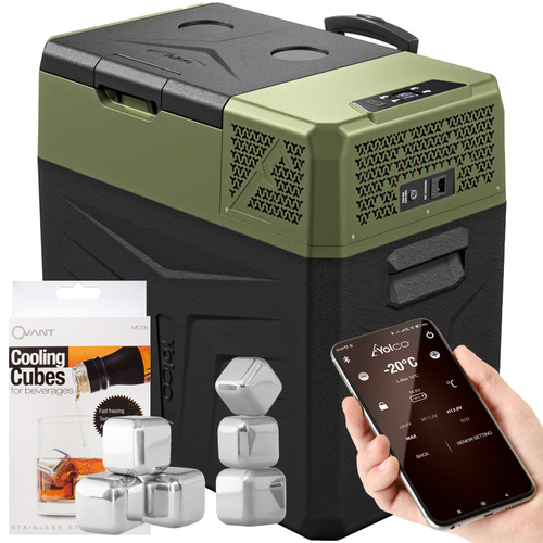 Lodówka turystyczna z kompresorem Yolco BCX50 GREEN 47L + kostki lodu