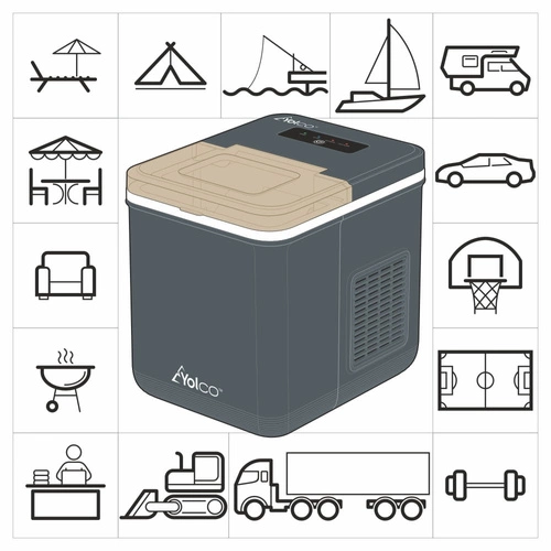 Mobilna kostkarka do lodu - zasilana 12/24V oraz 240V Yolco ICM1 Cream pol_pl_Mobilna-kostkarka-do-lodu-zasilana-12-24V-oraz-240V-Yolco-ICM1-Cream-50058_14