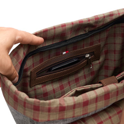 Plecak miejski Baltan City Break 26L - Polska produkcja, zmieści laptopa do 17″ szary