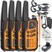 ZESTAW 4x Krótkofalówka Walkie-talkie Baofeng BF-25E Orange PMR podkanały