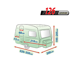 Pokrowiec na przyczepę kempingową N126N Membrane Garage + torba