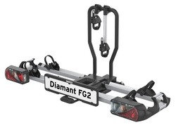 PROUSER Diamant FG2 Bagażnik uchwyt rowerowy na hak na 2 rowery składany 13-PIN