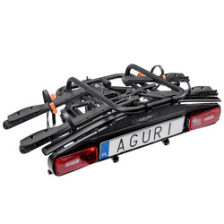 Aguri Active Bike 3 E-BIKE bagażnik rowerowy na hak na 3 rowery elektryczne black