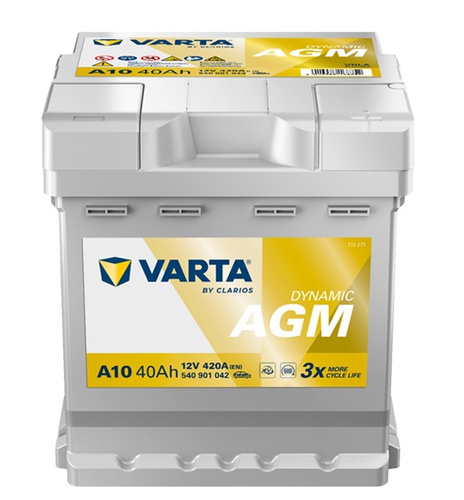 Akumulator Varta AGM 540901042 40Ah 420A P+ 12V