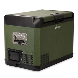 Lodówka turystyczna z kompresorem Yolco GCX47 Green 47L 12V 24V 240V + bateria modułowa Yolco 15600 mAh