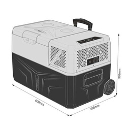Lodówka turystyczna z kompresorem Yolco BCX30 GREY 28L
