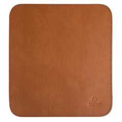 Elegancka podkładka pod myszkę na biurko ze skóry Baltan M 30x30 cm brązowa