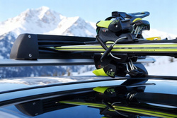 Bagażnik na narty Amos Ski Lock 5 Black aluminium 5 pary nart 4 deski / FERIE2026