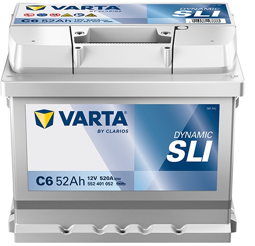 Akumulator Varta SLI 552401052 52Ah 520A P+ 12V