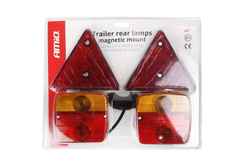 Lampy tylne do przyczepy montowane na magnes AMIO