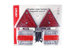 Lampy tylne LED do przyczepy montowane na magnes