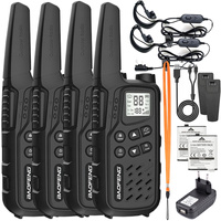 ZESTAW 4x Krótkofalówka Walkie-talkie Baofeng BF-25E Black PMR podkanały