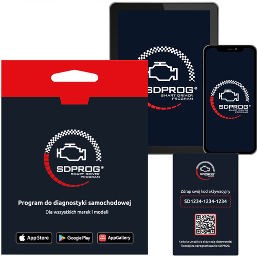 Program diagnostyczny SDPROG BOX OBD2 ELM327 DPF Android iOS Uniwersalny / FERIE2026