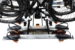 Aguri Active Bike PRO 2 Silver Bagażnik rowerowy na hak do przewozu 2 rowerów