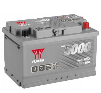 Akumulator Yuasa YBX5100 75Ah 710A P+ 12V