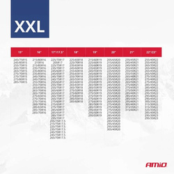 Łańcuchy śniegowe tekstylne rozmiar XXL EN16662-1 Önorm V5121 2 szt. 